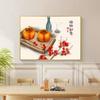 Caja de Medidor Eléctrico Decorativa Pintada al por Mayor, Pintura Decorativa Nueva de Estilo Chino para Cubierta de Interruptor de Baja Potencia, Pintura Decorativa Colgante para Caja de Interruptor Eléctrico de Plantas y Flores