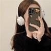 Nuevo Modelo Adecuado para Funda de Teléfono iPhone 15, Café Manzana 3D 17 Cara Sonriente Oso Bebé 16 Creativo X Funda Suave para Mujer
