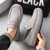 Mocasines de Moda para Hombre 2026 Otoño Nuevos Slip-On de Punta Cerrada Zapatos Birkenstock Zapatos Casuales Perezosos Zapatos para Conducir
