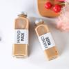 Direto da fábrica 350ML500ML vidro leite chá chá café suco chá bebida garrafa engrossada com tampa