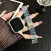 Set de Correa de Reloj Camaleón Adecuado para Apple Watch Apple Watch con Purpurina Iwatch10 Correa de Reloj Transparente
