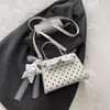 Estilo Coreano Sistema Coreano Transfronterizo 2026 Diseño de Hebilla con Estampado de Puntos Redondos Bolso de Mano para Mujer Bolso de Hombro Bolso Cruzado Bolso Cuadrado Pequeño