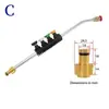 Máquina de Limpeza de Alta Pressão Máquina de Lavar Carro Pistola de Água Haste de Pistola de Aço Inoxidável Pistola de Pulverização Bico Bico Adaptado para Dr. Lava Kaichi