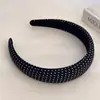 Faixa de Cabeça com Coroa Alta para Mulheres, Novo Estilo com Toque de Luxo, Faixa de Cabelo Larga Versátil para Sair, Acessório de Cabelo para Lavar o Rosto