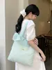 6591 Bolso Tote Fruncido Floral con Textura Suave, Estilo Femenino Estilo Coreano, Bolso de Hombro de Gran Capacidad para Viajar al Trabajo y la Clase