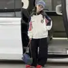 Chaqueta Casual de Otoño para Niñas Medianas y Grandes Ropa Nueva para Niños Sudadera con Capucha para Niñas Chaqueta con Cuello Alto y Cremallera Top de Moda