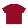 Playera de manga corta y cuello redondo de algodón lavado de 190 gramos para hombre, color sólido, básica, con logotipo estampado personalizado, camisa cultural, impresión al por mayor