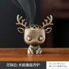 Nuevo Quemador de Incienso de Aleación de Cobre Estilo Chino, Pequeño Quemador de Incienso Nube Auspiciosa, Quemador Colgante de Grulla, Adorno Creativo para Uso Doméstico, Quemador de Incienso, Quemador de Sándalo