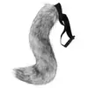 Cauda de Animal de Pelúcia Halloween Transfronteiriça Cosplay Cauda de Raposa Artificial Forma Flexível Adereços de Role-Playing