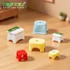 Modelo de Taburete Plegable Creativo en Miniatura para Micro Paisajes, Accesorio de Decoración DIY para Casa de Muñecas, Adorno de Resina para Escritorio Mini