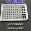 Placa de Enzimas de Cuarzo de 96 pocillos con Tiras de Enzimas Desmontables/Instrumento de Inmunoensayo Enzimático Integrado, Transparente a UV y de Alta Transmitancia, Reutilizable