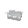 Caja Vacía de Embalaje de Exhibición Rectangular Multiespecificación con Cerradura Caja de Plástico Transparente Caja de Almacenamiento para Piezas de Ferretería Equipo de Pesca