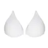 Suministro de fábrica almohadilla de esponja triangular para el pecho tirantes fruncidos inserto para bikini ropa interior multi-tamaño copa suave