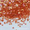 [Serie Colorida Transparente] Lentejuela Flor de Cuatro Hojas 4mm PET Material para Bordado Francés Método Bordado Perla Austria