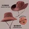 Sombrero de Pescador Sombrero de Vaquero Occidental para Hombre Visera de Ala Ancha Protección Solar Sombrero Mostrando la Cara Pequeño para Pesca al Aire Libre Senderismo Sombrero de Montañismo