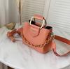 2022 Moda Bolso de Mujer Textura Bolso Cruzado Mujer Otoño Nuevo ins Bolso Cuadrado Pequeño Bolso de Mano Bolso de Oficina Bolso Cubo