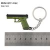 Pingente Mini 1911 Liga GLOCK Modelo P92 G17 Chaveiro Revólver Sand Eagle 5cm