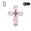 Clavo de Labio de Titanio Incrustado F136 Zirconia de Grado 5A Pendientes de Aro para Lóbulo de la Oreja Clavo para Hélice de la Oreja Titanio G23 Clavo de Labio con Rosca Interna