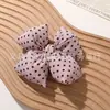 Laço de Algodão Doce e Elegante com Bolinhas DIY Acessórios de Cabelo Presilha de Tubarão Corsage Acessórios para Roupas Acessórios de Joia