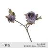 Flor Artificial Outono 2 Cabeças Rosa Vênus Decoração de Casa Flor de Mesa Hotel Decoração Suave Material de Flor Venda Quente Transfronteiriça Flor Artificial