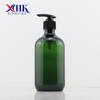 Embalagem de frasco de shampoo de 500 ml atacado plástico marrom transparente frasco com pump para gel de banho sub-embalagem de loção