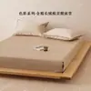 Lençol de baixo com elástico 100% algodão de fibra longa, cetim de algodão puro, capa de cama lisa de alta densidade, cobertura completa 360 graus, protetor de colchão antiderrapante
