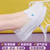 Sapatos de Enfermeira Femininos com Solado Macio Respiráveis Confortáveis Sem Cheiro Cavidade para o Pé Antiderrapantes Planos de Couro Respiráveis Médicos Brancos