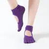 Calcetines Finos de Yoga para Mujer de Verano, Antideslizantes, Profesionales para Pilates, Fitness Indoor para Principiantes, Calcetines de Piso Antideslizantes