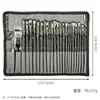 Set de 24 Pinceles para Pintura Artística en Bolsa de Lona, Puntas de Pincel Multiespecificación, Bolsa Enrollable de Lona para Almacenamiento de Herramientas, Directo del Fabricante