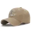 Boné de Baseball Vintage Simples Bordado Tridimensional Lavado Capuz Casual para Uso Externo Proteção Solar Chapéu de Sol para Homens e Mulheres Estilo Tendência Nacional