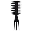 Pente Plástico Três em Um, Pente Retro para Cabelo Oleoso, Pente Especial para Salão de Cabeleireiro Masculino Espinha de Peixe, Pente Largo para Cabelo Oleoso em Estoque