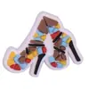 Menina Negra e-commerce Amazon AliExpress Borracha macia de PVC sapatos com furos flor de sapato fivela de sapato acessórios de decoração de sapato