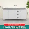 Gabinetes de Cocina, Lavabos Domésticos de Acero Inoxidable, Gabinetes para Estufa, Gabinetes de Almacenamiento de Ensamblaje Sencillo, Gabinetes Integrados de Madera Maciza para Alquiler