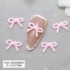 Decoración de uñas con lazo rosa, mini pajarita de resina, pequeño libro rojo, accesorios para armadura, accesorios para uñas al por mayor