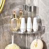 Almacenamiento para Baño Ventosa Fuerte Estante de Almacenamiento para Baño Triangular Estante de Esquina sin Perforaciones para Baño Estante de Almacenamiento para Cocina