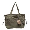 Bolsa de Lona Grande para Salir Ligera Casual Cruzada Multifuncional para Mujer Moderna Color Sólido Simple Estudiante Bolso de Hombro