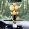 Colgante de perfume de coche de fábrica Xiangyun, calabaza de loto de jade verde, colgante creativo para decoración de coche, accesorios para coche al por mayor