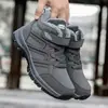 Zapatos de invierno para personas mayores, informales, con forro polar y forro de algodón, cálidos, de punta redonda, para madres, para uso diario