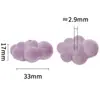 Cuentas de Nube de Color Afelpado Acrílico Algodón Nube Cuentas con Agujero Vertical Cadena de Teléfono Móvil DIY Llavero Accesorios