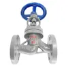 Válvula Globo com Flange em Aço Fundido J41H-16C Aço Carbono Alta Temperatura Vapor Indústria Química Uso Pesado Válvula de Caldeira Interruptor com Volante