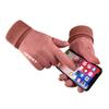 Guantes de Gamuza de Invierno para Hombre, Guantes Cálidos con Forro de Felpa para Conducir, Ciclismo, Actividades al Aire Libre, Guantes de Pareja para Mujer, Guantes Transfronterizos