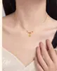 Colar da Marca Fu Feminino Luxo Leve Nicho 2023 Novo Pingente de Jade Hetian Presente de Aniversário