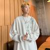 Novo moletom com gola redonda estampado em estilo chinês masculino solto grande e pesado top rígido moda outono jaqueta casual de marca