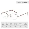 Gafas de Prescripción con Montura Redonda 90378 Modelo Nuevo para Mujer, Gafas Lisas para Caras Pequeñas, Montura Pequeña, Se Pueden Adaptar con Lentes de Alta Graduación