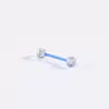 Amazon E-Commerce Más Vendido Joyería para Piercing Corporal de Uña de Lengua de Acrílico UV Popular Europeo y Americano Barra Suave Clavo de Pezón Clavo de Lengua
