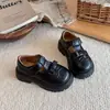Zapatos para Niñas Zapatos de Princesa para Niños 2026 Nuevo Estilo Zapatos Mary Jane de Otoño para Niñas Planos Casuales Zapatos Pequeños de Cuero Negros