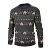 Estilo Étnico Otoño e Invierno Nuevo Suéter de Cuello Redondo para Hombre Holgado Retro Japonés Perezoso Versátil Ropa Exterior Superior Tendencia