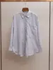 Ropa de Mujer de Gama Alta de Shenzhen Primavera Nueva Estilo Casual Ropa de Trabajo Diseño de Solapa Chaqueta Camisa Holgada Top