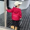 Roupa Infantil Oito Estações Primavera Nova Jaqueta Masculina Crianças Médias e Grandes Estilo Ocidental Corta-vento Masculino Infantil Primavera e Outono Casual Top Tendência