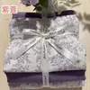 Juego de ropa de cama de cuatro piezas de gasa en capas grado A para maternidad e infantil, juego de tres piezas de algodón 100% para dormitorio de estudiante, funda de edredón, sábana, sábana ajustable, sábana plana